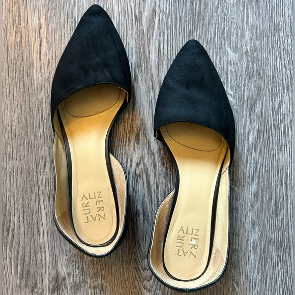 Naturalizer Samantha Black Leather D’Orsay Flats | 8.5 - Picture 2 of 9
